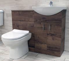 Flat panel all wood vanity sink cabinet is 30 wide. 1050mm Walnut Oak Finish Bathroom Furniture Vanity Set Basin Sink Toilet Unit Ebay