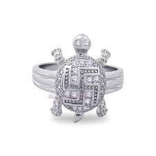 swastik tortoise ring jewelry in pure