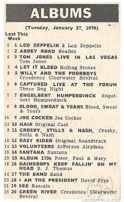 1970 01 27 Uk Album Chart Led Zeppelin Official Website