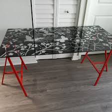 Perfect Condition Ikea Glass Top Table