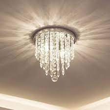 A chandelier is an elegant fixture that adds a decorative touch to any room. Lifeholder Mini Chandelier Crystal Chandelier Lighting 2 Lights Flush Mount Ceiling Light H10 4 X W8 66 Modern Chandelier Lighting Fixture For Bedroom Hallway Bar Kitchen Bathroom Amazon Com