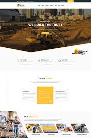 Simply Construction Website Template Web Design Pinterest