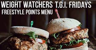 tgi fridays weight watchers menu items