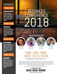 Business Conference Flyer Template Design Event Poster