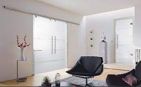 glass living room doors from sliding