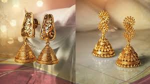 Traditional Light Weight Gold Jhumka Designs