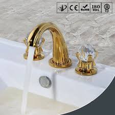 gold polished brass single handle basin