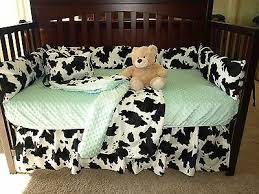 cow crib bedding set clothing
