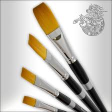 trekell golden taklon 6 brushes
