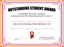 Student Award Template Under Fontanacountryinn Com