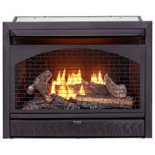 gas fireplace insert dual fuel