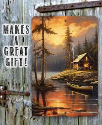Cabin On The Lake Painting Art