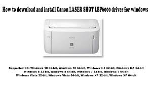 As a multifunction device, the machine can print and scan documents at an incredible speed and quality. How To Download And Install Canon Laser Shot Lbp6000 Driver Windows 10 8 1 8 7 Vista Xp Youtube