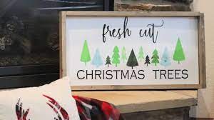 build a framed wood sign for christmas