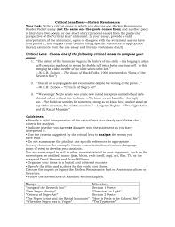 critical lens essay an enemy of the people and another work of critical lens essay harlem renaissance your task write a critical essay in which you discuss one harlem renaissance reader packet essay not the same one