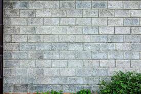 cinder block or concrete block wall