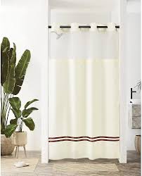 stall shower curtain with snap in liner
