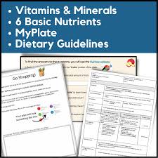food and nutrition lesson plans for