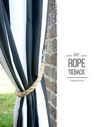 diy rope tiebacks how to make a set