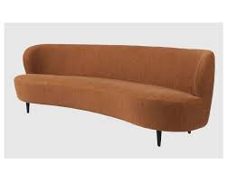 gubi stay wood base oval sofa