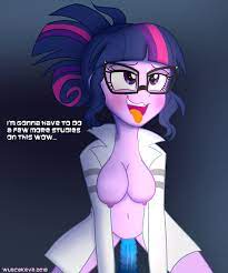 1643712 - explicit, artist:wubcakeva, sci-twi, twilight sparkle, equestria  girls, ahegao, blushing, breasts, busty twilight sparkle, clothes, dildo,  female, for science, glasses, insertion, lab coat, masturbation, nipples,  nudity, open clothes, open ...