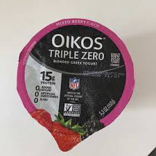 calories in dannon oikos triple zero
