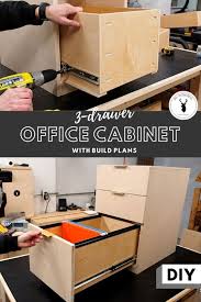 diy drawer cabinet office build diy