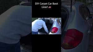 diy car boot liner from carpet