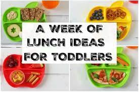a week of lunch ideas for toddlers my