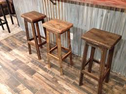 reclaimed barn wood rectangle stools