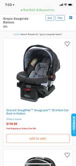 New Graco Infant Car Seat Nib Sealed