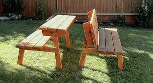 Picnic Table That Converts To Benches