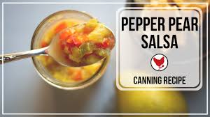 pepper pear salsa recipe food
