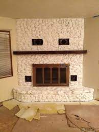 Painted Rock Fireplaces Fireplace