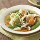 asian vegetable soup with shrimp