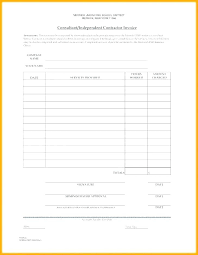 Consulting Contractor Billing Invoice Template Excel Blank