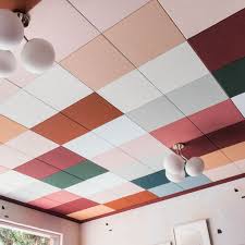 how to mask ugly drop ceiling tiles