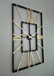 Unique Wall Clock Oversized Rustic