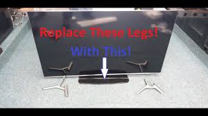 Watching tv is a much more comfortable and pleasant activity when tv is at the right height and the hairpin legs of the tv stand bring a flavor to the room design. How To Fit A Universal Tv Central Stand Tv Swivel Base To Replace The Wide Tv Legs Youtube