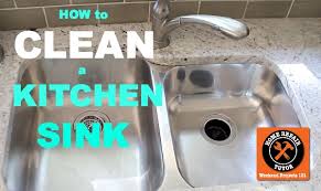 how to clean a kitchen sink home