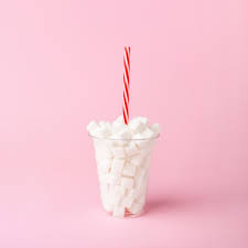 premium photo plastic cup with straw