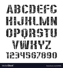 stencil plate font and numeral royalty