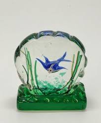 Mid Century Murano Glass Aquarium