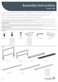 Assembly Instructions Freedom Furniture