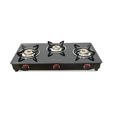Erfly Trio 3 Burner Glass Top Gas Stove