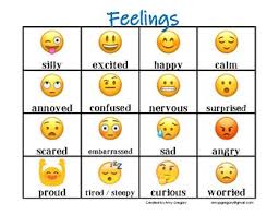 28 Eye Catching Feelings Chart With Emojis