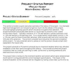 Project Cost Summary Report Template Definition Of Non Teran Co