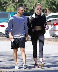 Her lean frame and long legs make her look taller though. Sophie Turner Spends Valentine S Day With Joe Jonas In La Daily Mail Online