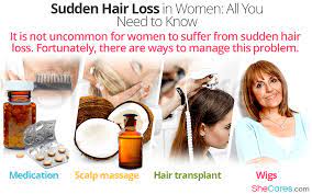 sudden hair loss in women all you need