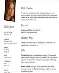 Sample First Job Resume 8 Examples In Word Pdf